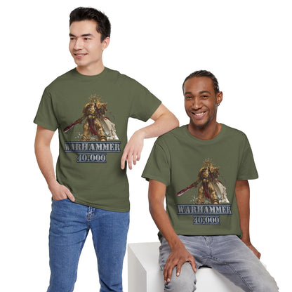 Warhammer 40,000 Unisex Heavy Cotton Tee, Gamer T-Shirt, Nerd Apparel, Gaming Gift, Casual Wear