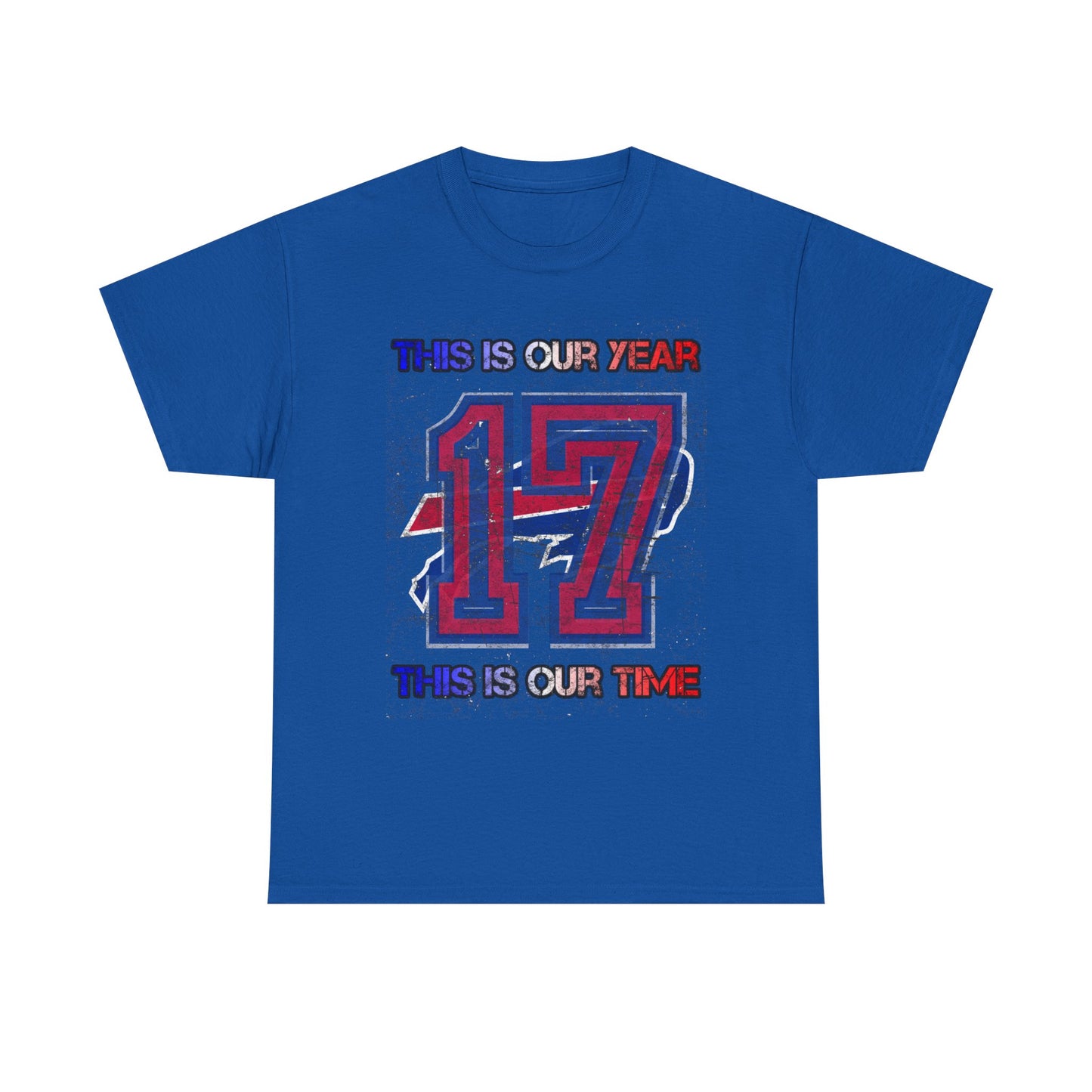This Is Our Year 17 -Celebratory Unisex Heavy Cotton Tee, Customizable Year Shirt, Perfect for Birthdays, Team Events, Youth Spirit Gear, Everyday Comfort
