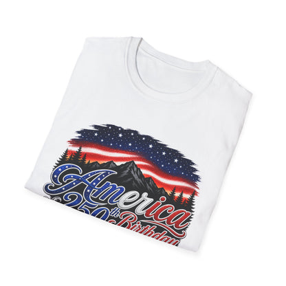 America 250 Birthday T-Shirt – Patriotic USA Flag Design for Independence Day