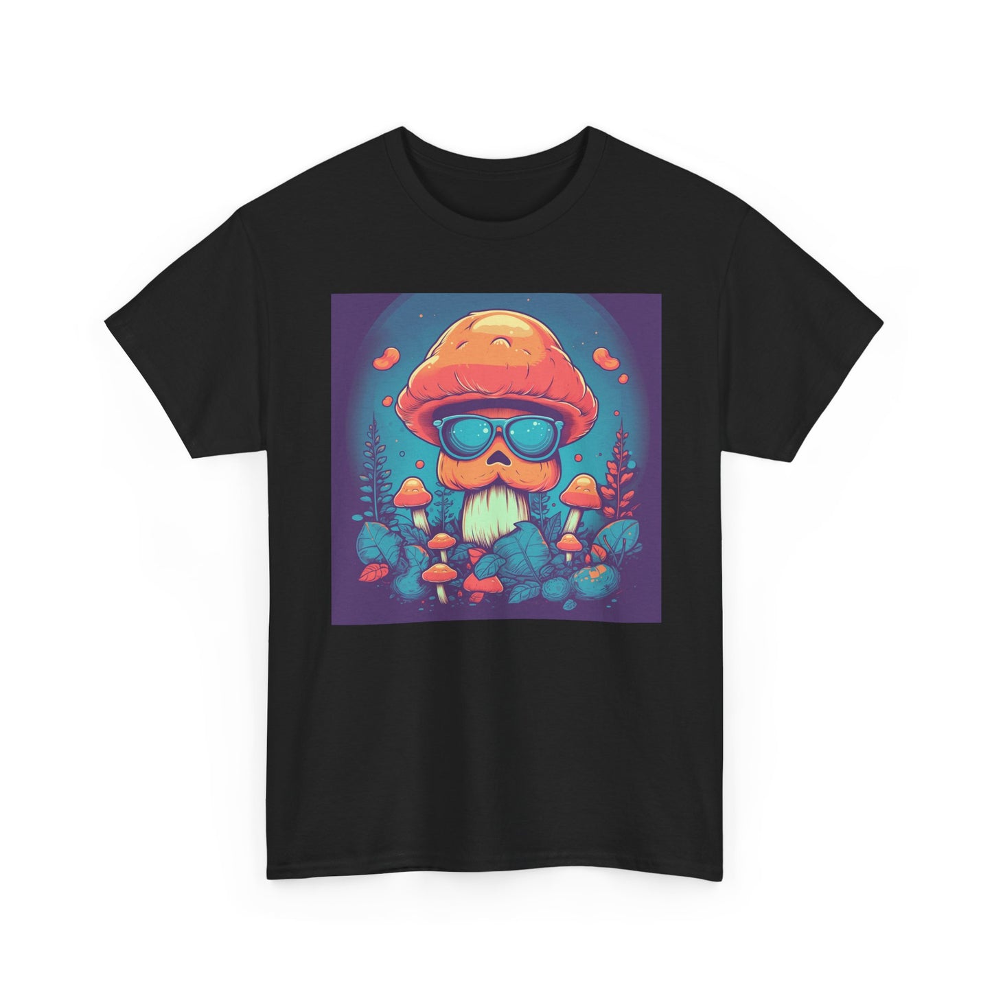 Cool Mushroom Vibes Unisex Tee, Retro Shirt, Gift for Nature Lovers, Chill Outfit, Eco-Friendly Apparel, Summer Wear
