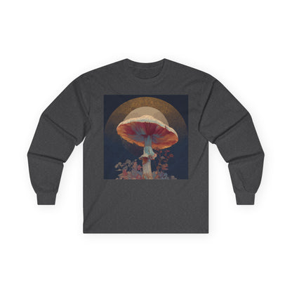 Mushroom Halo Long Sleeve Tee — Psychedelic Fungi Graphic Shirt