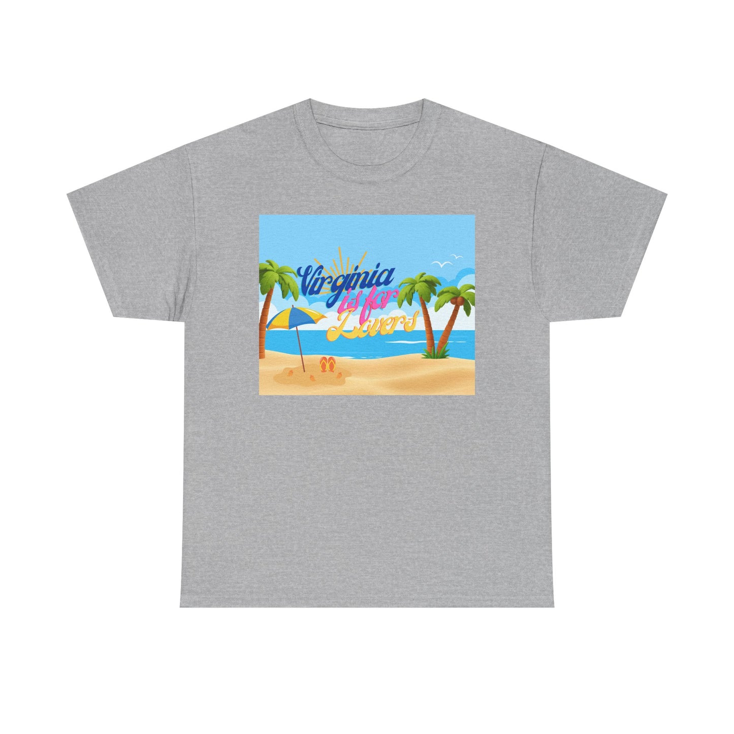 Virginia Is For Lovers - Beach Summer Vibes Tee, Beach Tee, Vacation Shirt, Summer T-Shirt, Graphic Tee, Unisex Cotton Top