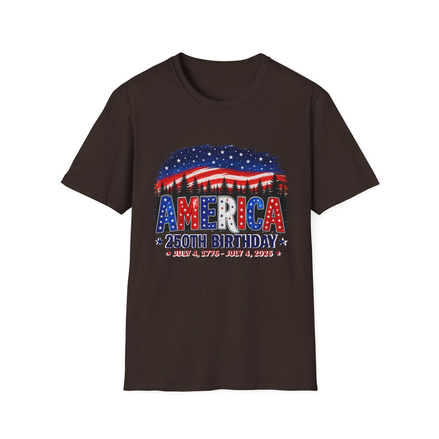 America 250th Birthday T-Shirt — July 4, 1776–2026 Patriotic Independence Day Tee