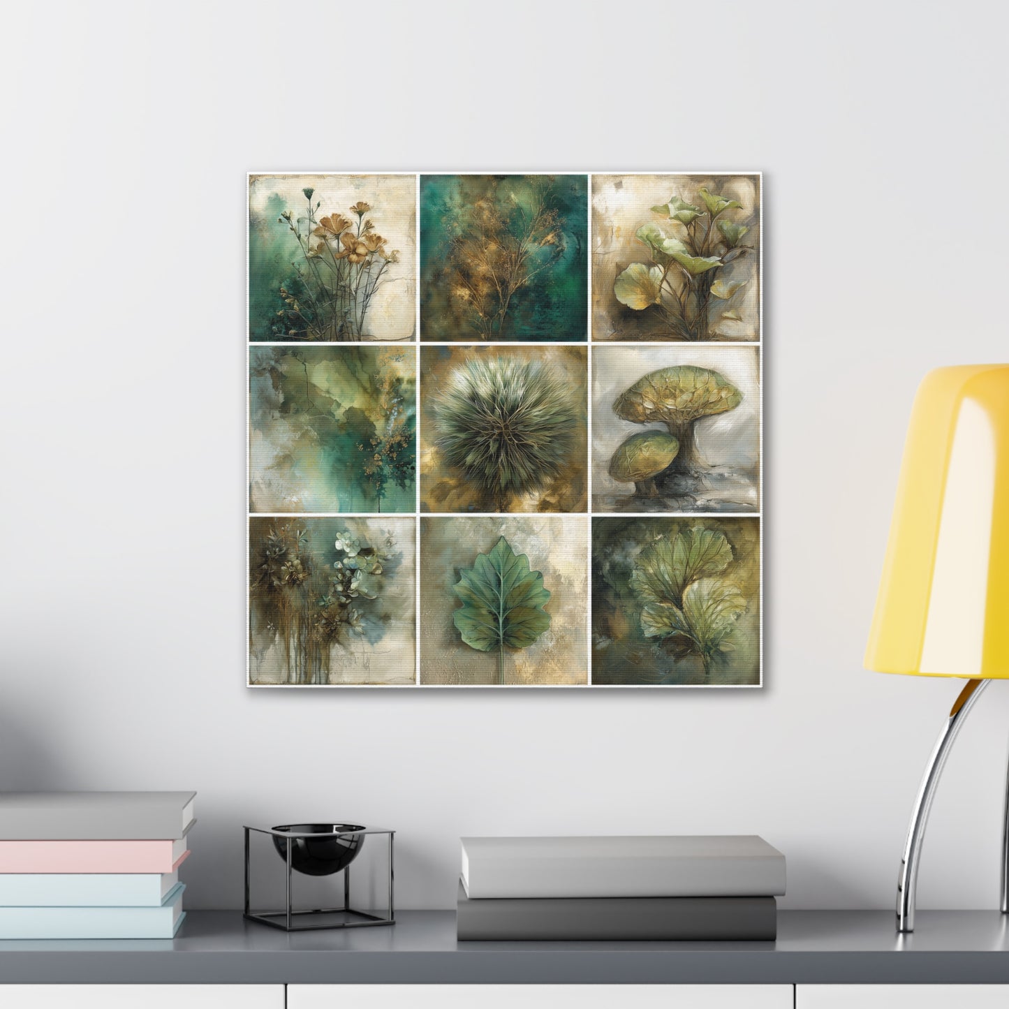 Natures Green Series #5 -Botanical Wall Art, Nature-Inspired Home Décor, Eco-Friendly Canvas Print, Greenery Art Piece, Living Room Wall Hanging