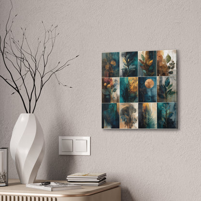 Natures Blue Green Series #6 -Botanical Wall Art, Nature-Inspired Home Décor, Eco-Friendly Canvas Print, Greenery Art Piece, Living Room Wall Hanging
