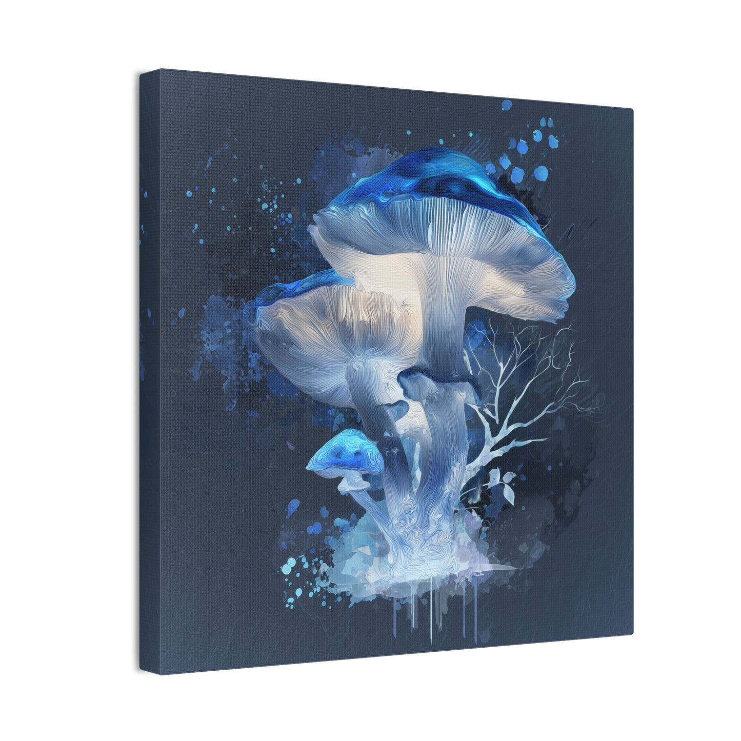 Fruiting Body Light -Mushroom Canvas Art, Stretched Wall Decor, Bohemian Home Decor, Psychedelic Wall Art, Nature-Inspired Art