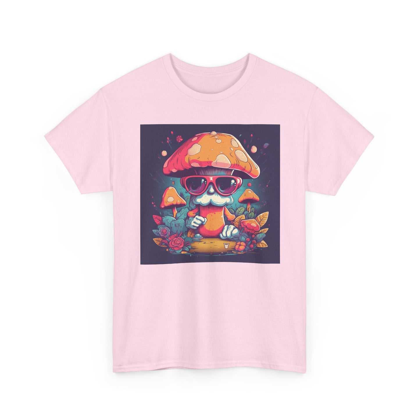 Cool Mushroom Graphic Tee, Retro T-Shirt, Unique Gift for Nature Lovers, Eco-Friendly Apparel, Perfect for Parties and Festivals