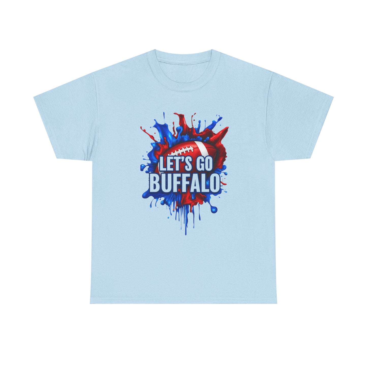 Let's Go Buffalo Football Spirit Tee, Unisex Cotton Tee for Game Day, Tailgating, Sports Fans, Holiday Gifts, Casual Wear