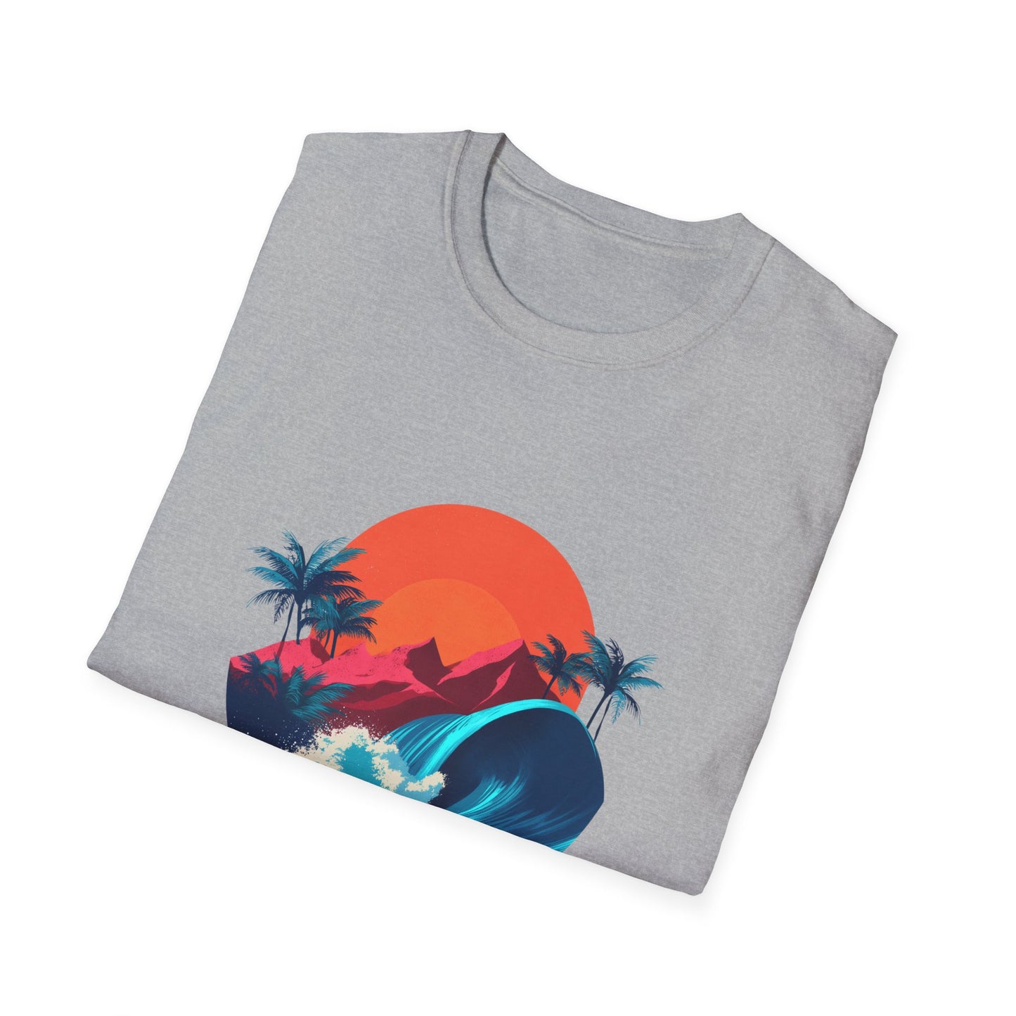 Sunset Surf T-Shirt — Retro Beach Wave Graphic Tee