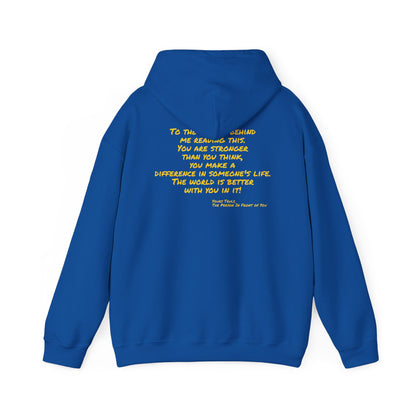 Better World - Inspirational Quote Hoodie — "You Are Stronger Than You Think" Back Print