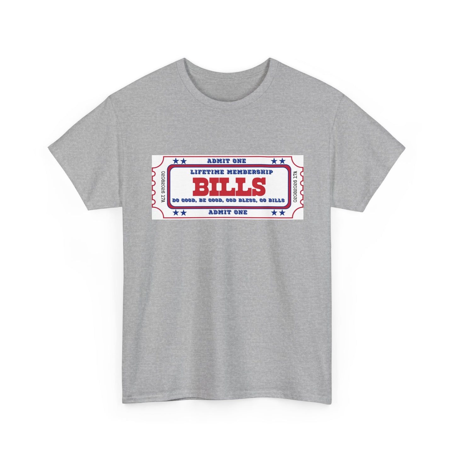 BILL Lifetime Membership - Retro Ticket Style Tee, Vintage Graphic T-Shirt, Casual Outing Shirt, Gift for Friends, Concert, Sports Event Apparel