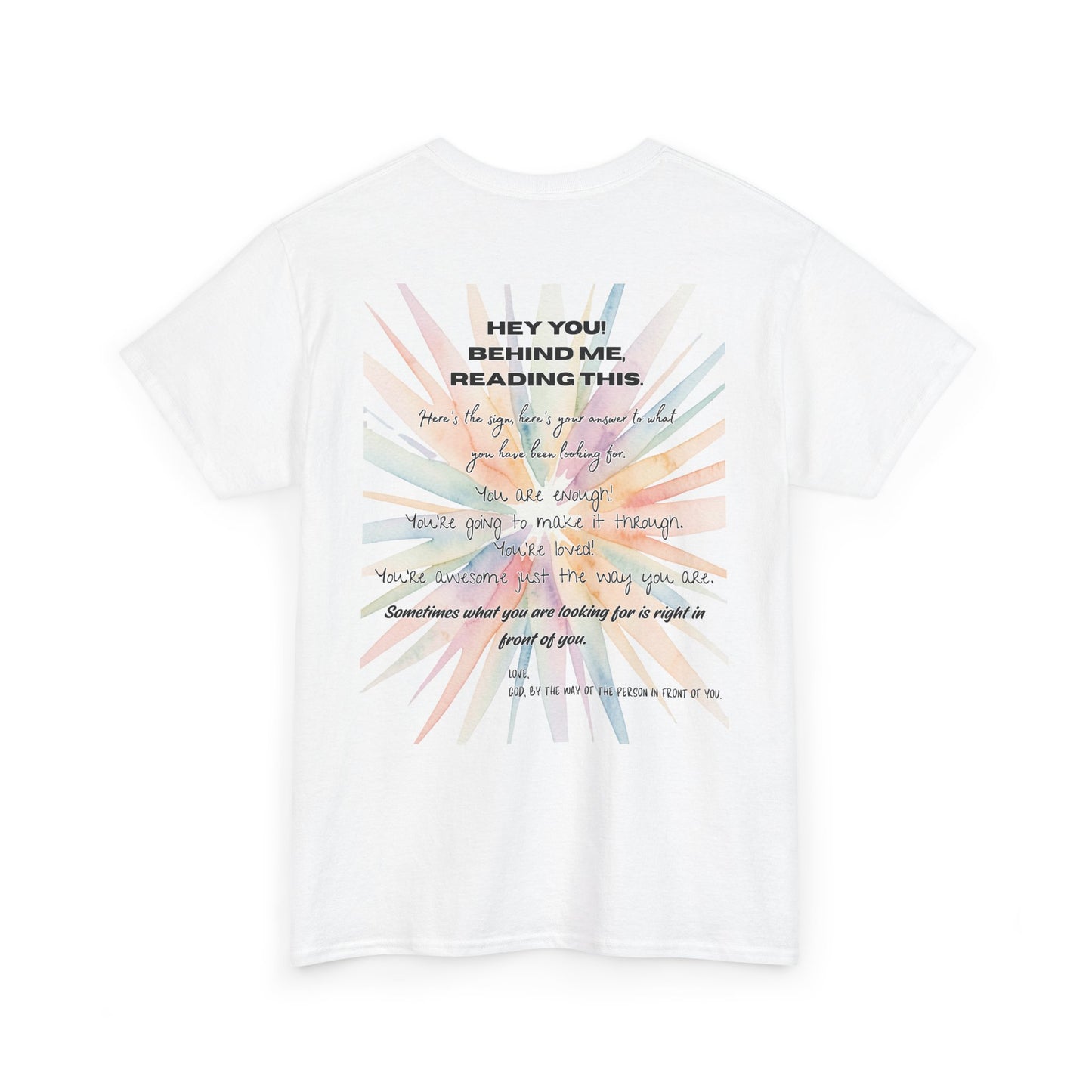 Here's Your Answer (colorful sunburst, motivational verse)