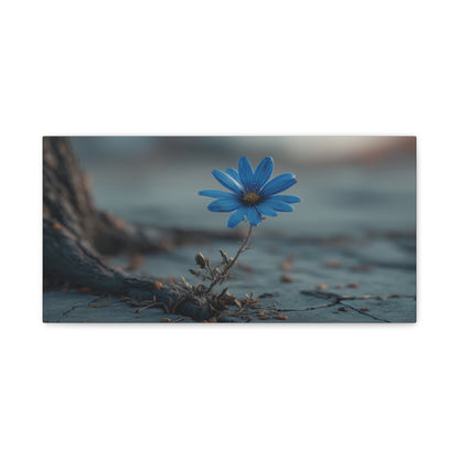 Defiant Bloom: Resilience in Gray, Hope from Stone, Nature's Triumph--1aceswild.myshopify.com