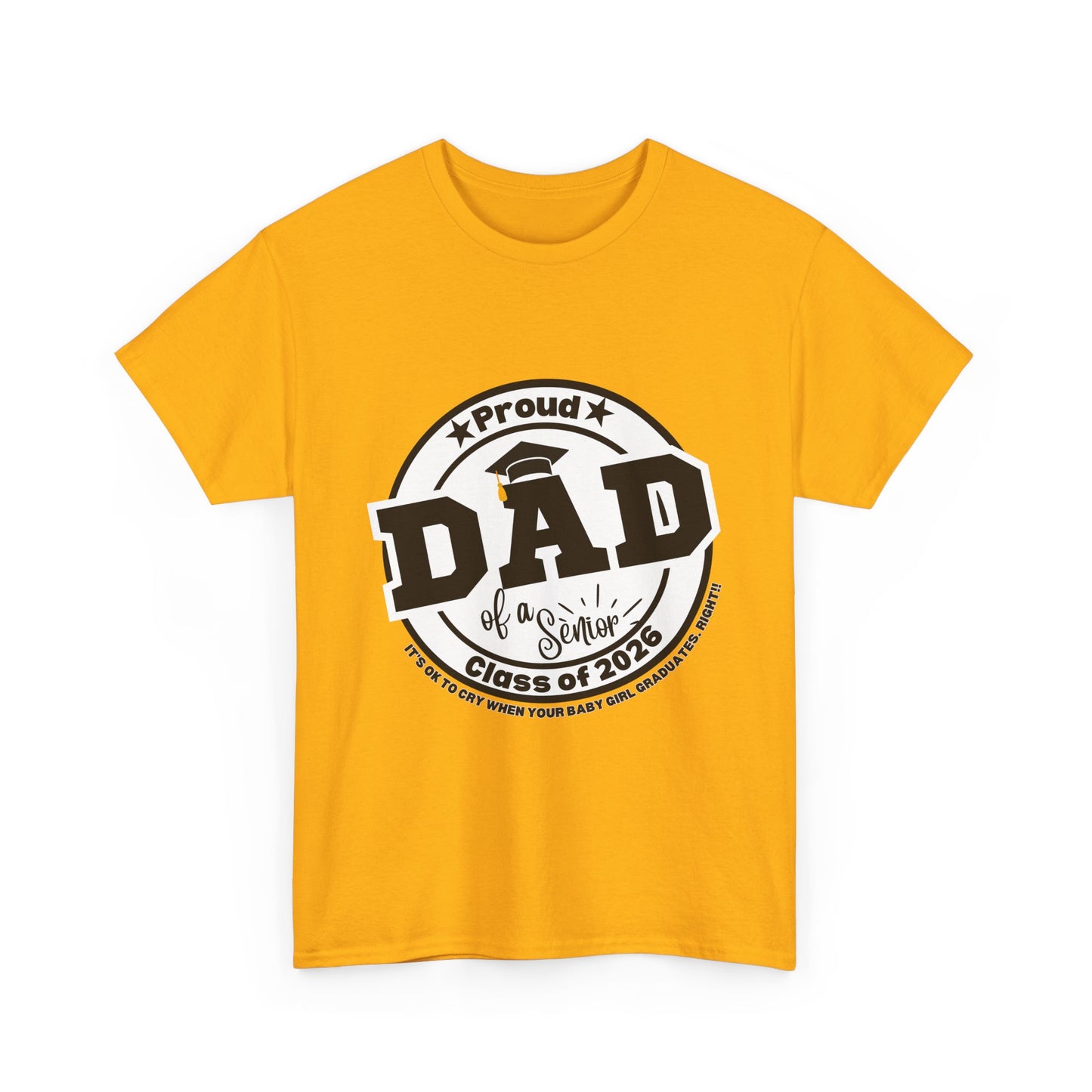 Senior Dad -Class of 2026 Graduation Tee, Unisex Heavy Cotton Shirt, Senior T-Shirt, Personalized Graduation Gift, Class Reunion Apparel, 2026 [...]