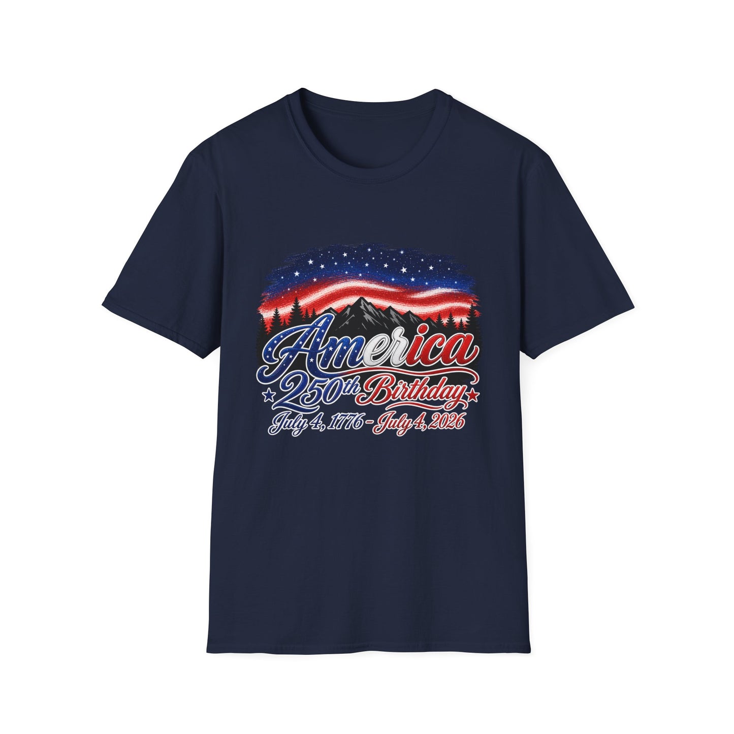America 250 Birthday T-Shirt – July 4, 1776–2026 Patriotic Independence Day Tee