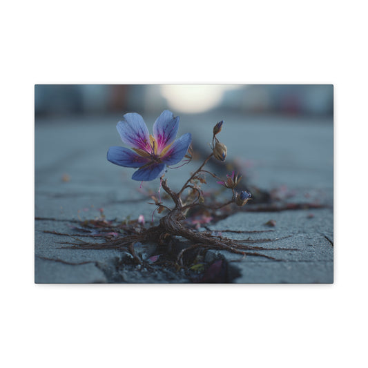 Defiance Through Concrete: Resilient Floral Macro, Urban Nature Photography--1aceswild.myshopify.com