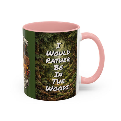 "My Spore Time Is Spent Mushroom Hunting" #2 Accent Coffee Mug (11/15oz)