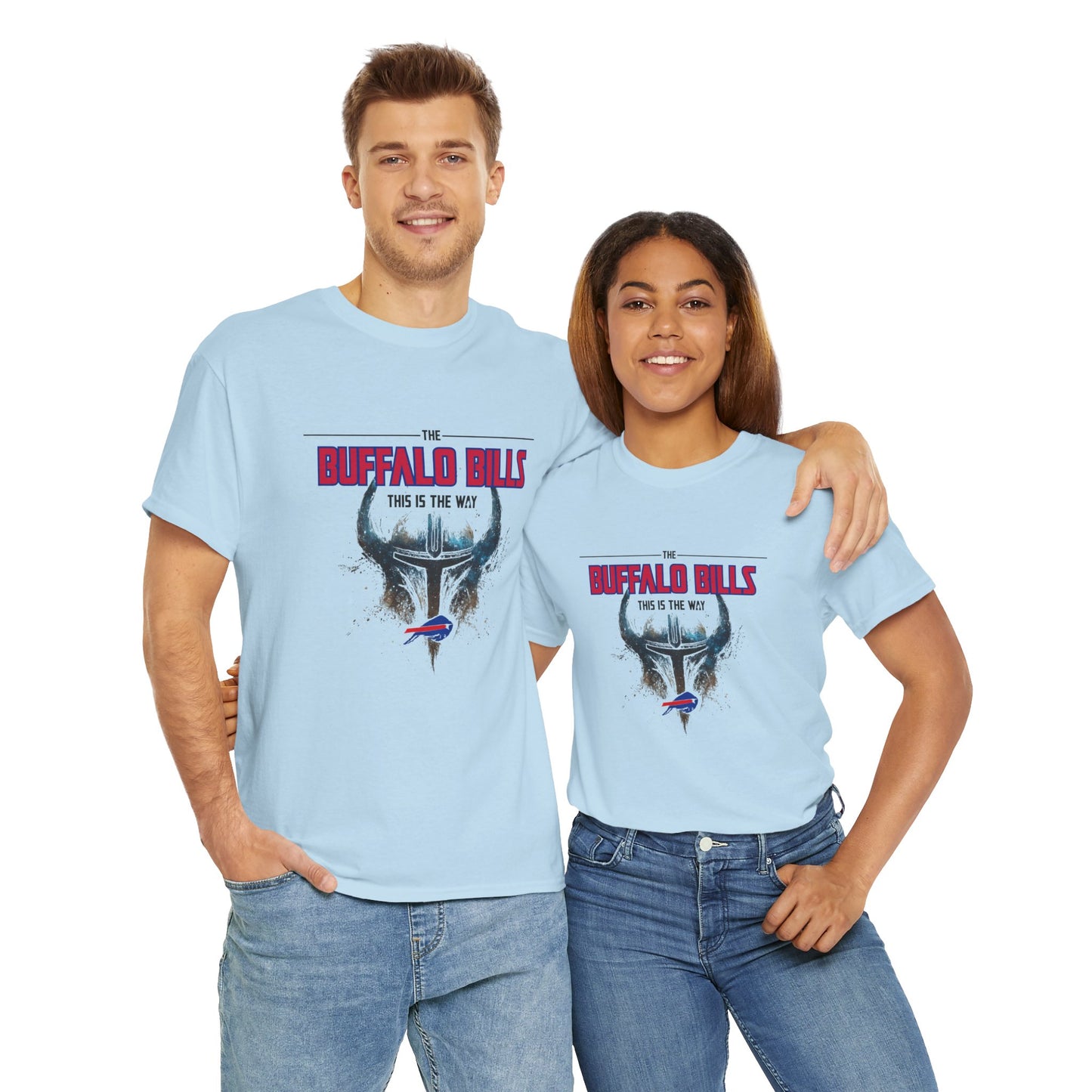 Buffalo Bills This Is The Way -Heavy Cotton Tee - Unisex Fan Shirt, Game Day Apparel, Sports Merchandise, Birthday Gift, Tailgate Outfit