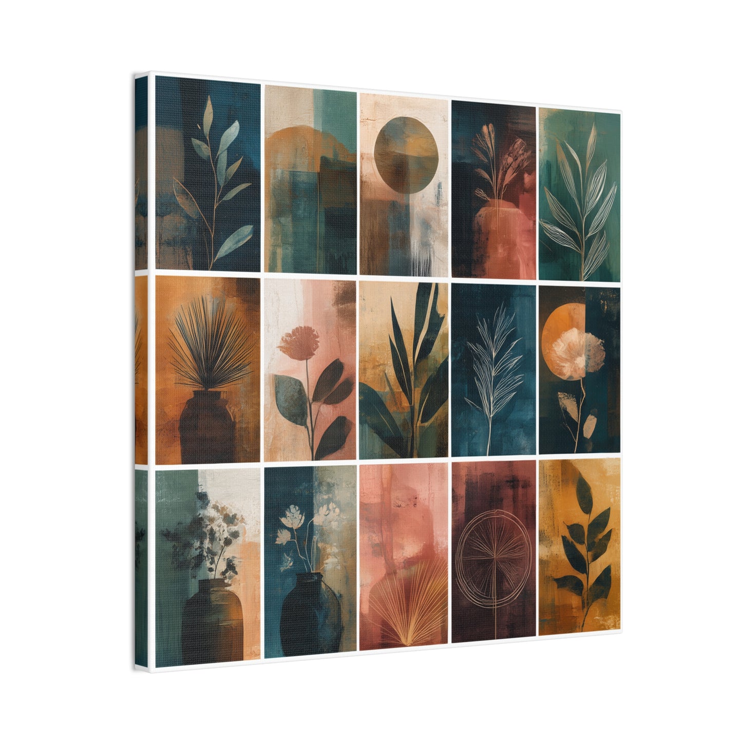 Natures Green Series #8 -Botanical Wall Art, Nature-Inspired Home Décor, Eco-Friendly Canvas Print, Greenery Art Piece, Living Room Wall Hanging