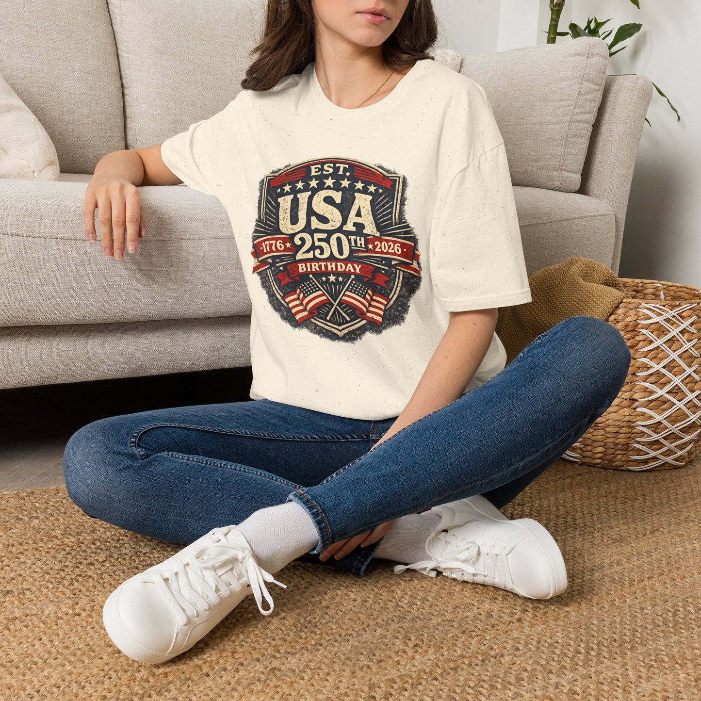 USA 250th Birthday T-Shirt — 1776-2026 Retro American Celebration Tee
