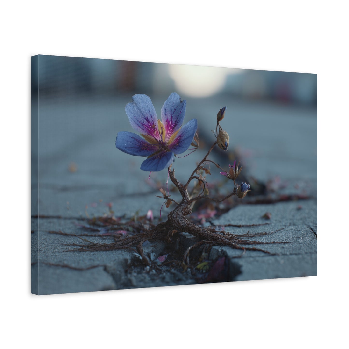 Defiance Through Concrete: Resilient Floral Macro, Urban Nature Photography--1aceswild.myshopify.com