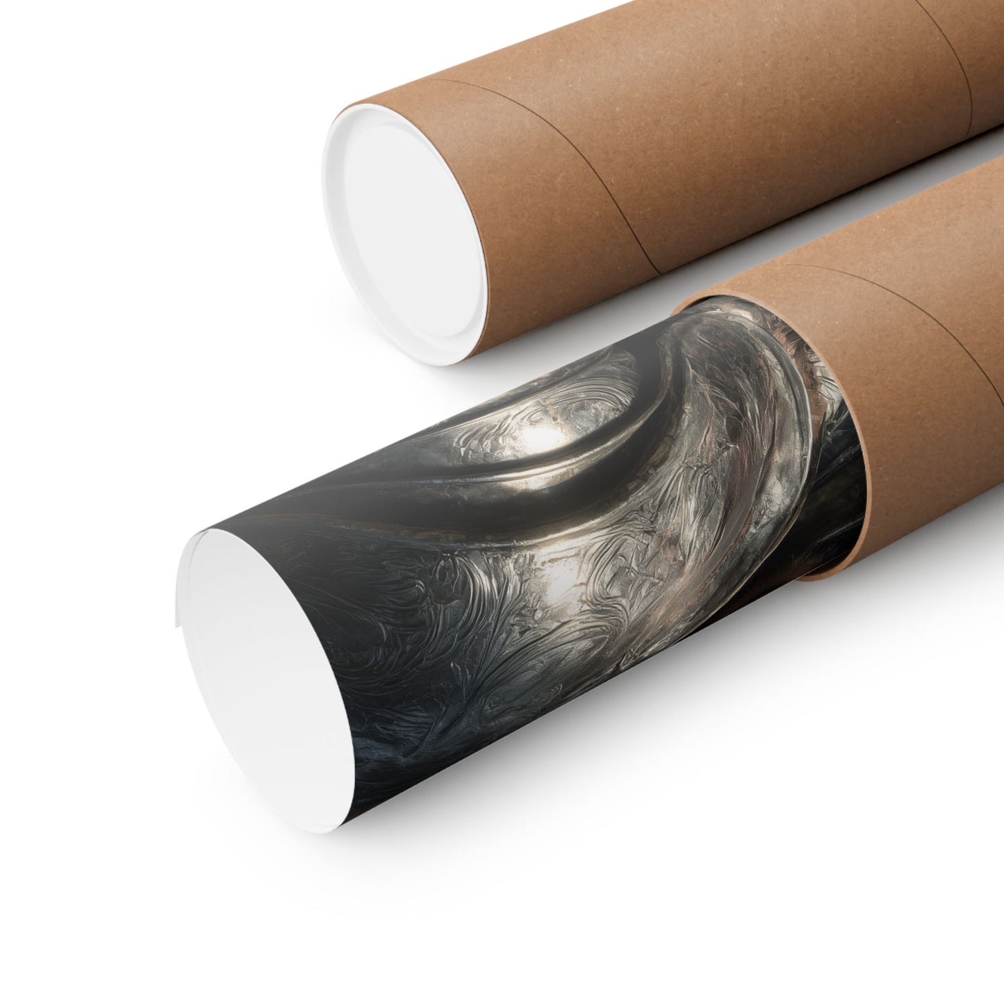 Medieval Knight Matte PAPER POSTER — Dark Fantasy Warrior Wall Art