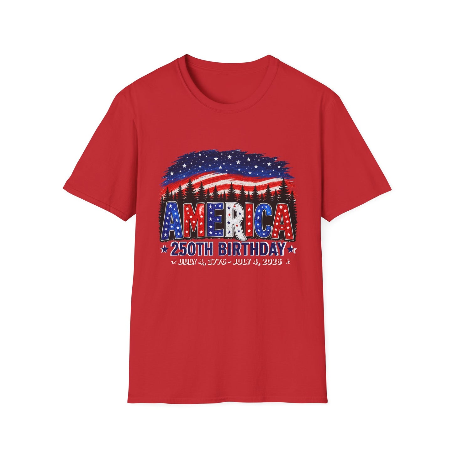 America 250th Birthday T-Shirt — July 4, 1776–2026 Patriotic Independence Day Tee