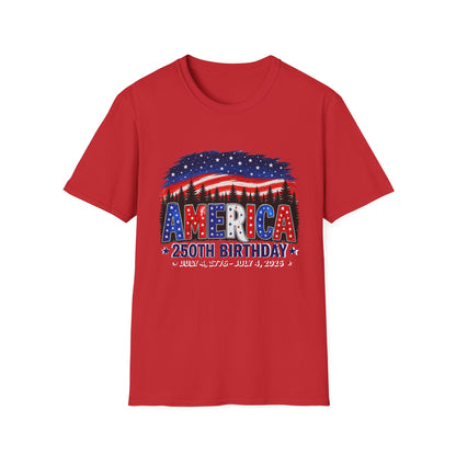America 250th Birthday T-Shirt — July 4, 1776–2026 Patriotic Independence Day Tee