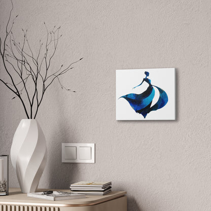 Dancing with the Water Series #3 -Elegant Silhouette Canvas Wall Art, Abstract Decor for Home, Gift for Women, Living Room Artwork, Dance Theme Decoration