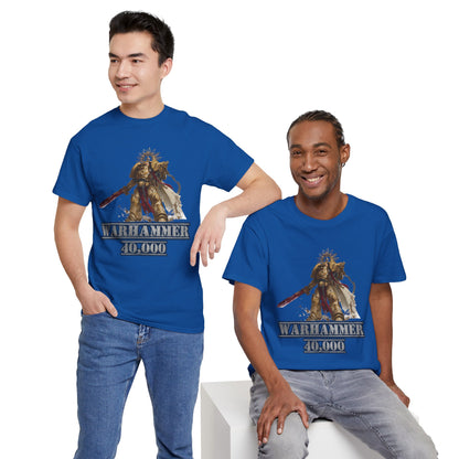 Warhammer 40,000 Unisex Heavy Cotton Tee, Gamer T-Shirt, Nerd Apparel, Gaming Gift, Casual Wear