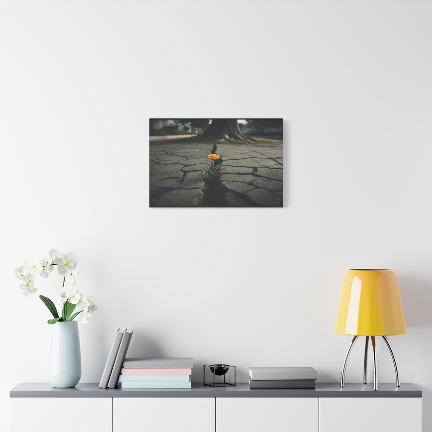 Defiant Bloom: Urban Resilience in Monochrome, Photographic Metaphor of Hope--1aceswild.myshopify.com