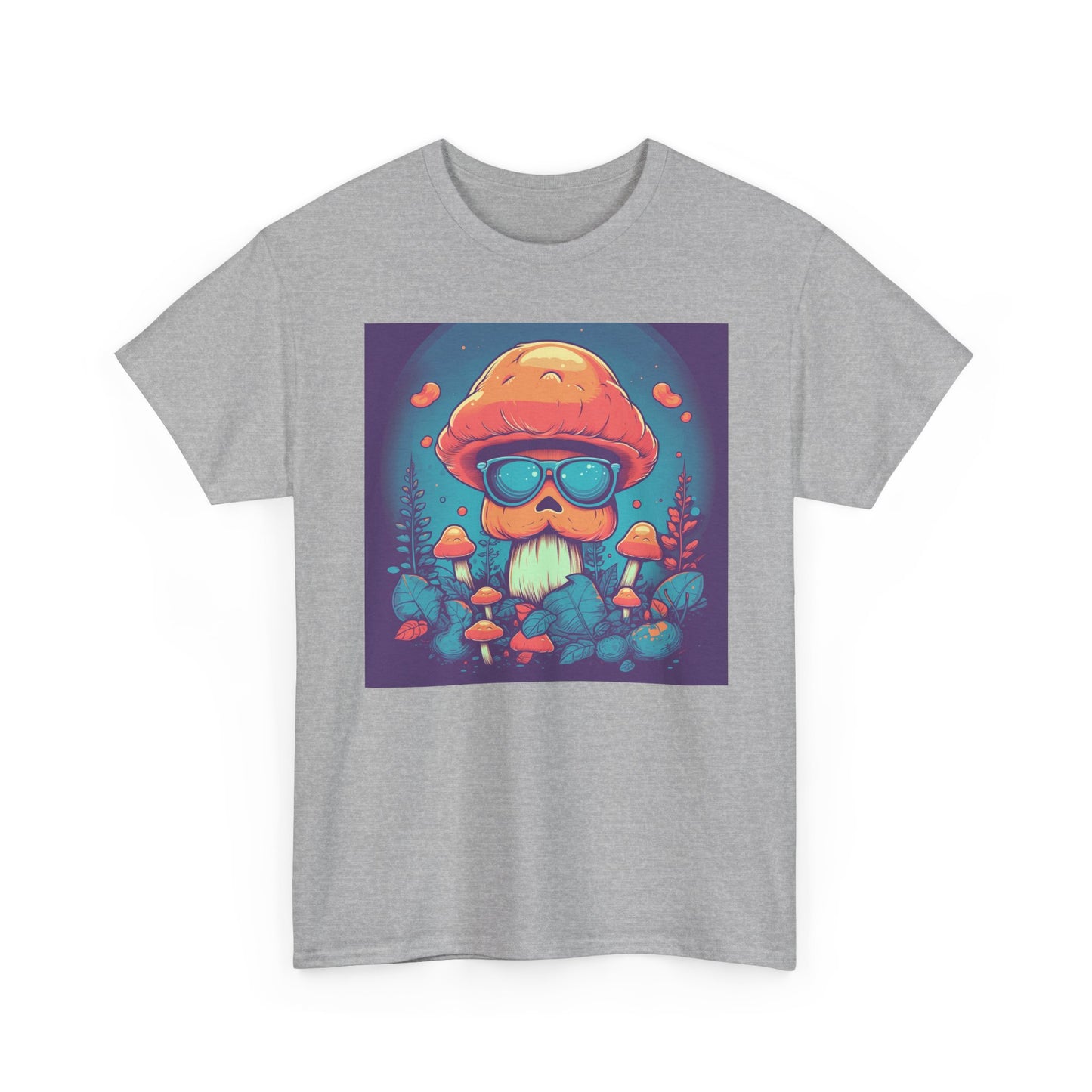 Cool Mushroom Vibes Unisex Tee, Retro Shirt, Gift for Nature Lovers, Chill Outfit, Eco-Friendly Apparel, Summer Wear