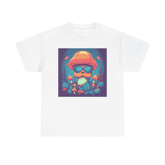 Cool Mushroom Vibes Unisex Tee, Retro Shirt, Gift for Nature Lovers, Chill Outfit, Eco-Friendly Apparel, Summer Wear