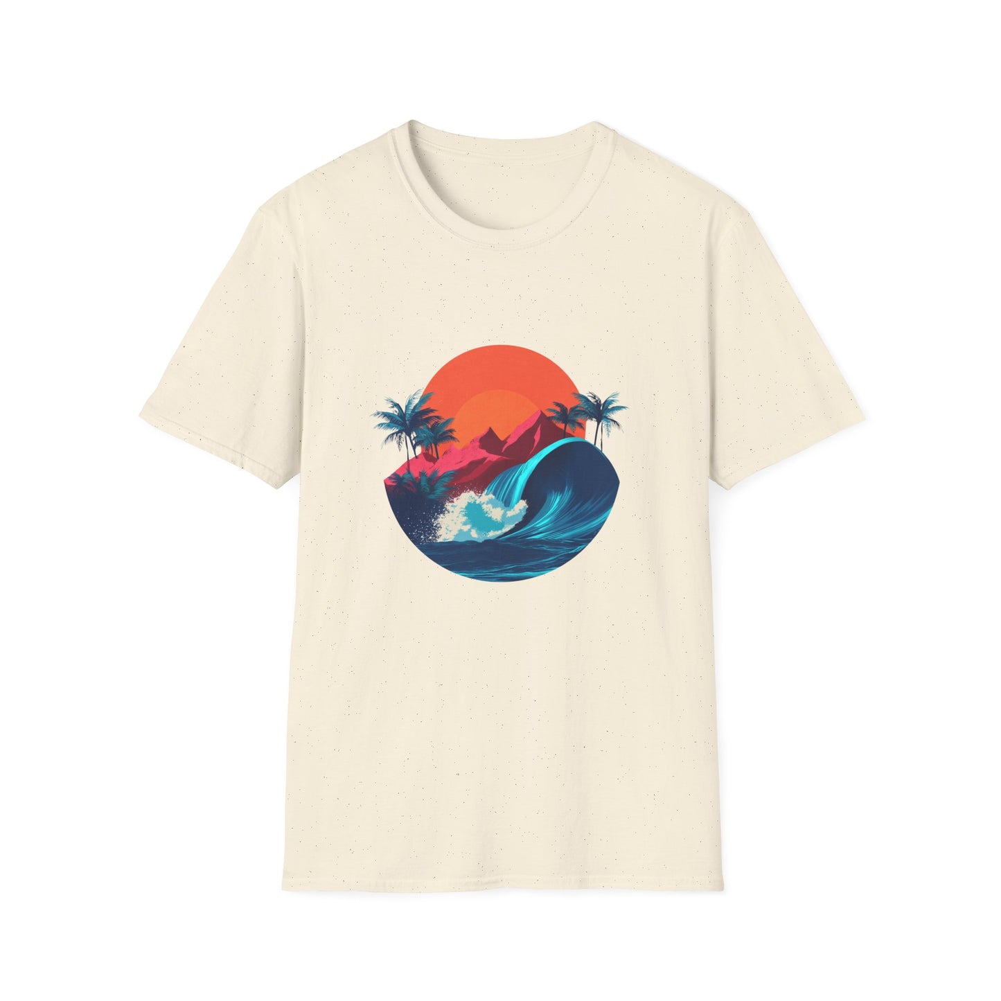 Sunset Surf T-Shirt — Retro Beach Wave Graphic Tee