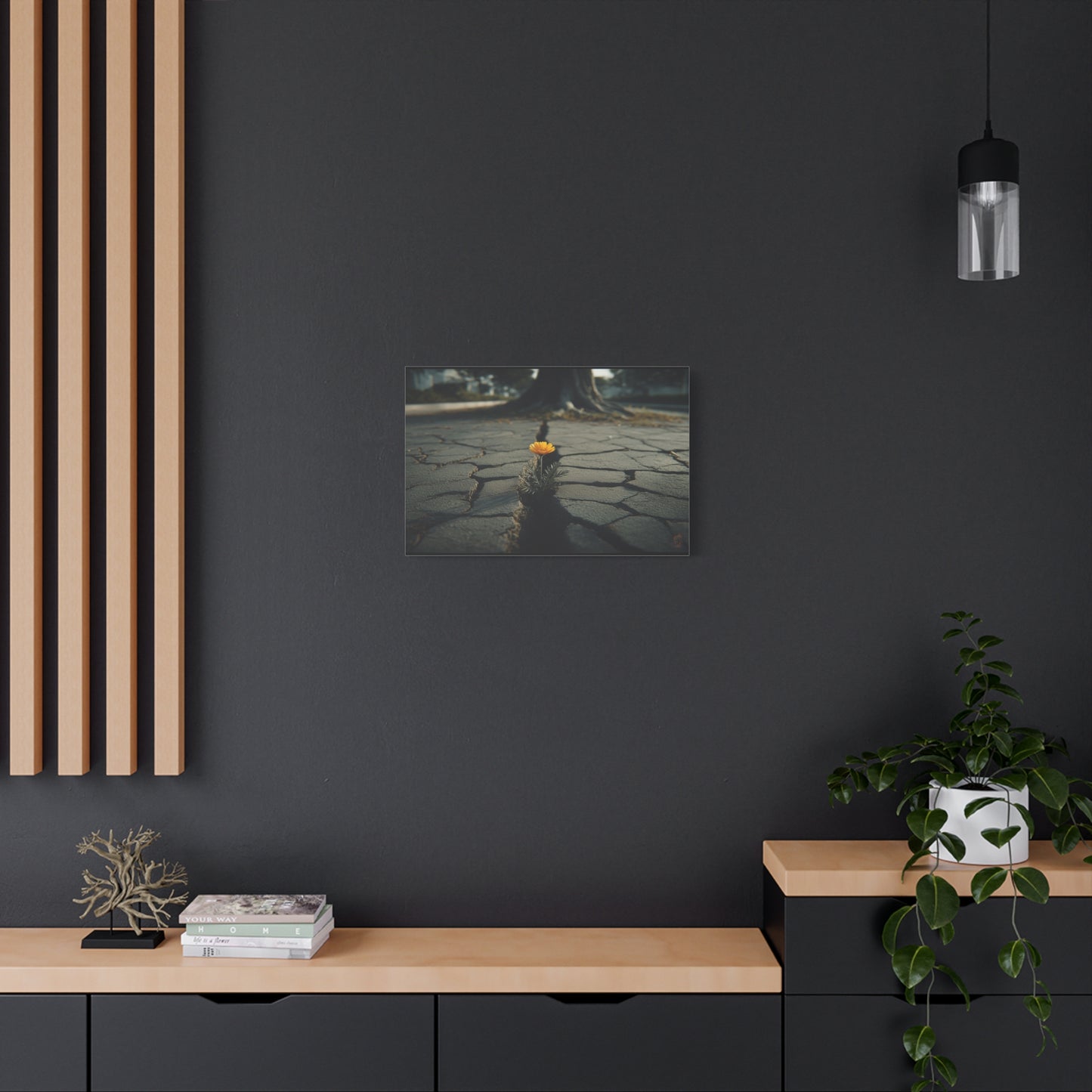 Defiant Bloom: Urban Resilience in Monochrome, Photographic Metaphor of Hope--1aceswild.myshopify.com