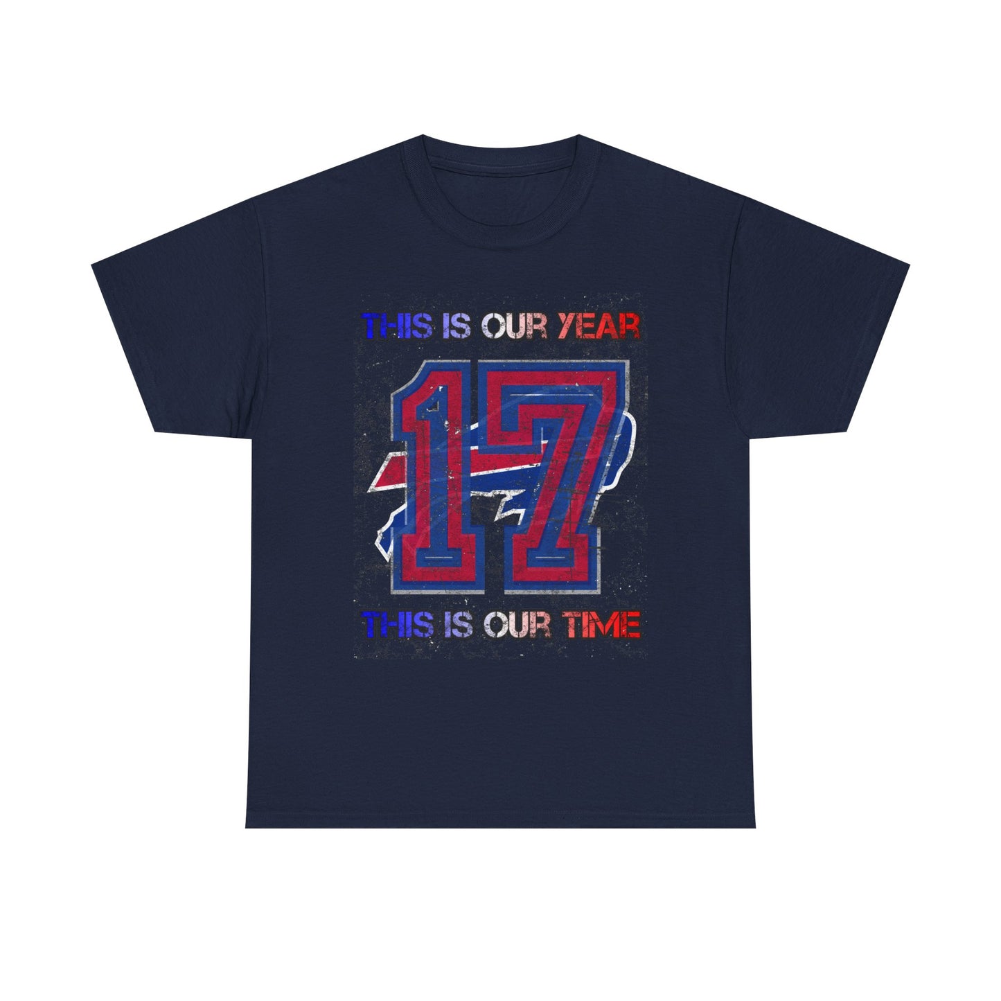 This Is Our Year 17 -Celebratory Unisex Heavy Cotton Tee, Customizable Year Shirt, Perfect for Birthdays, Team Events, Youth Spirit Gear, Everyday Comfort