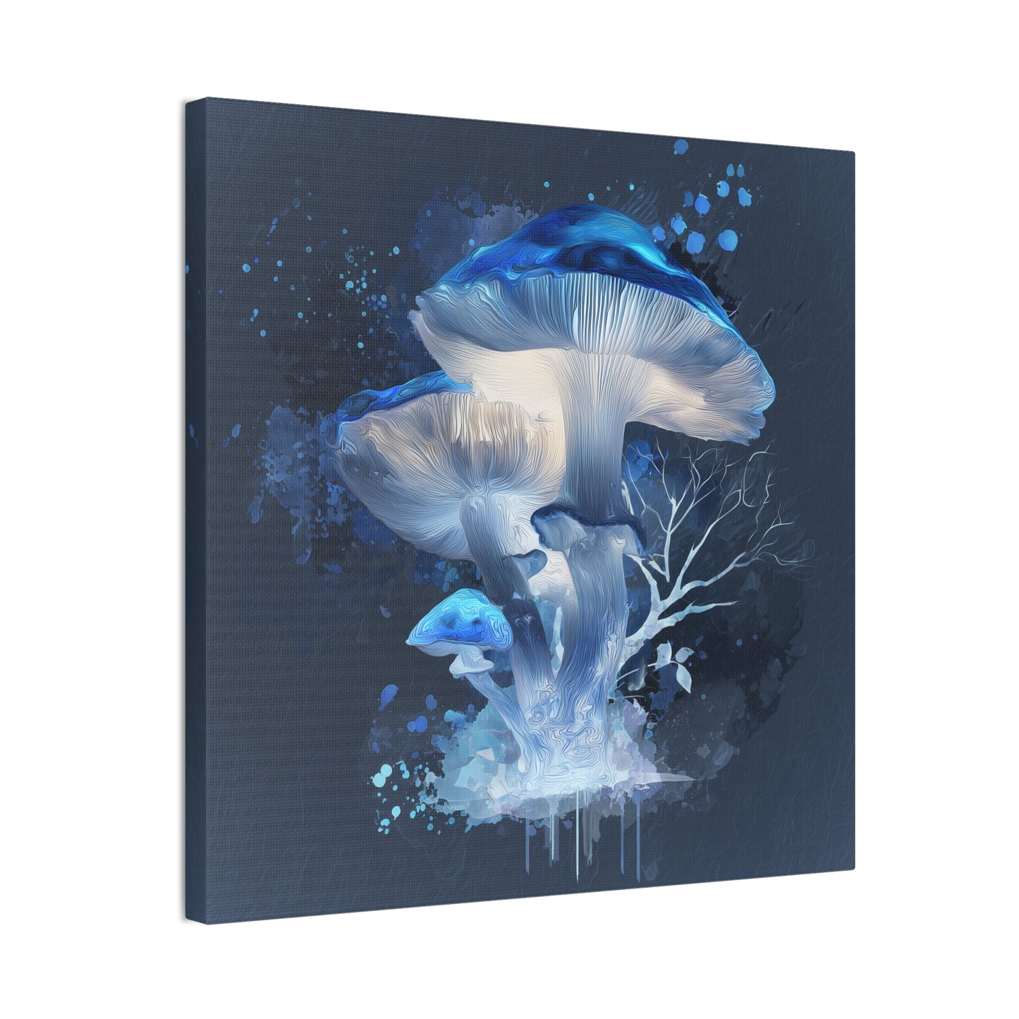 Fruiting Body Light -Mushroom Canvas Art, Stretched Wall Decor, Bohemian Home Decor, Psychedelic Wall Art, Nature-Inspired Art