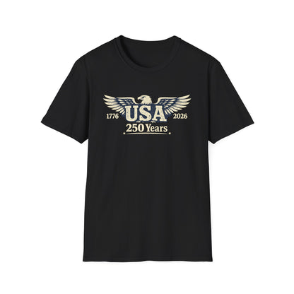 USA 250 Years Graphic T-Shirt — 1776–2026 Bicentennial Eagle Tee