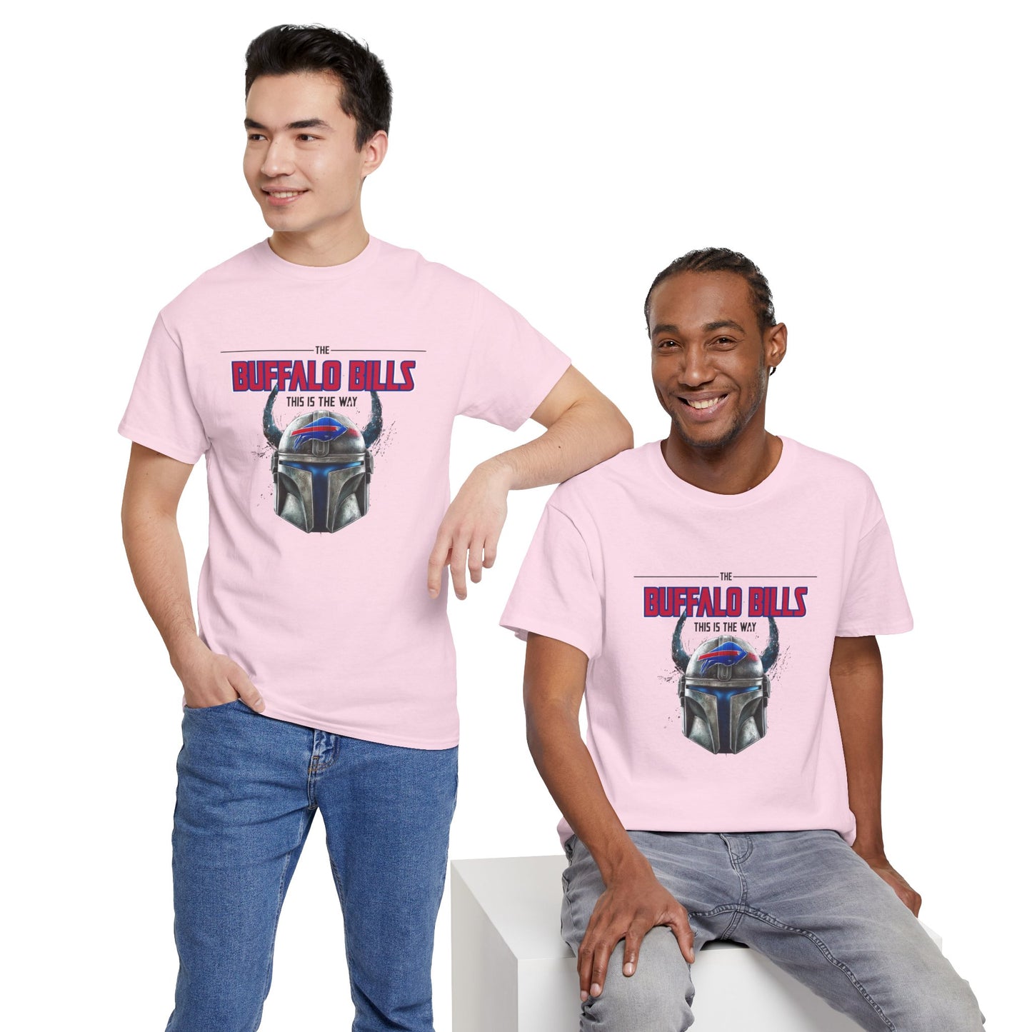Bills This Is The Way -Heavy Cotton Tee - Unisex Fan Shirt, Game Day Apparel, Sports Merchandise, Birthday Gift, Tailgate Outfit