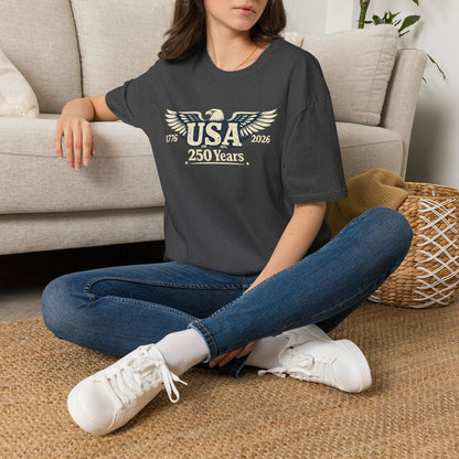USA 250 Years Graphic T-Shirt — 1776–2026 Bicentennial Eagle Tee