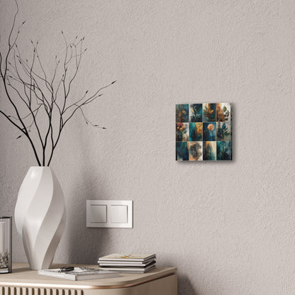 Natures Blue Green Series #6 -Botanical Wall Art, Nature-Inspired Home Décor, Eco-Friendly Canvas Print, Greenery Art Piece, Living Room Wall Hanging