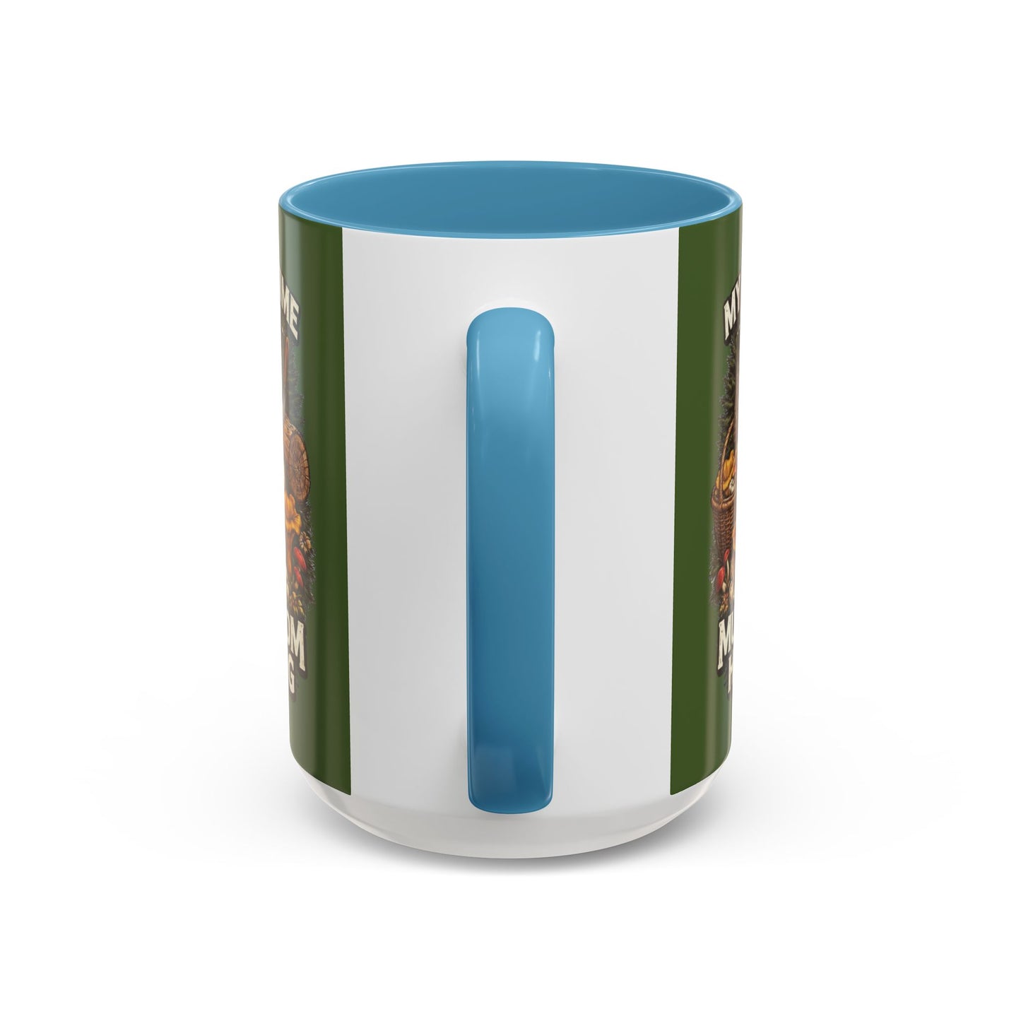 Mug - "My Spore Time Is Spent Mushroom Hunting" Accent Coffee Mug (11/15oz)