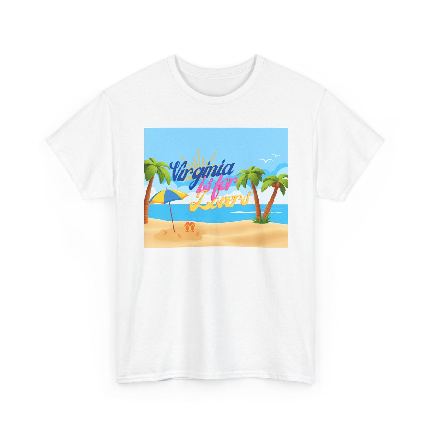 Virginia Is For Lovers - Beach Summer Vibes Tee, Beach Tee, Vacation Shirt, Summer T-Shirt, Graphic Tee, Unisex Cotton Top