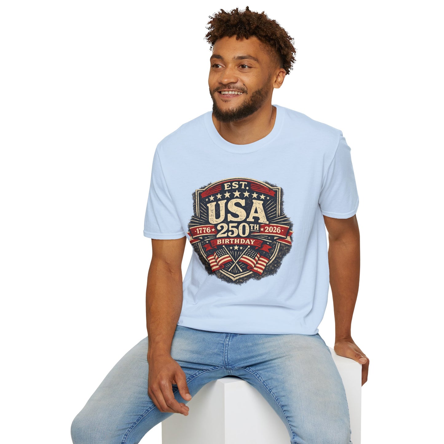 USA 250th Birthday T-Shirt — 1776-2026 Retro American Celebration Tee