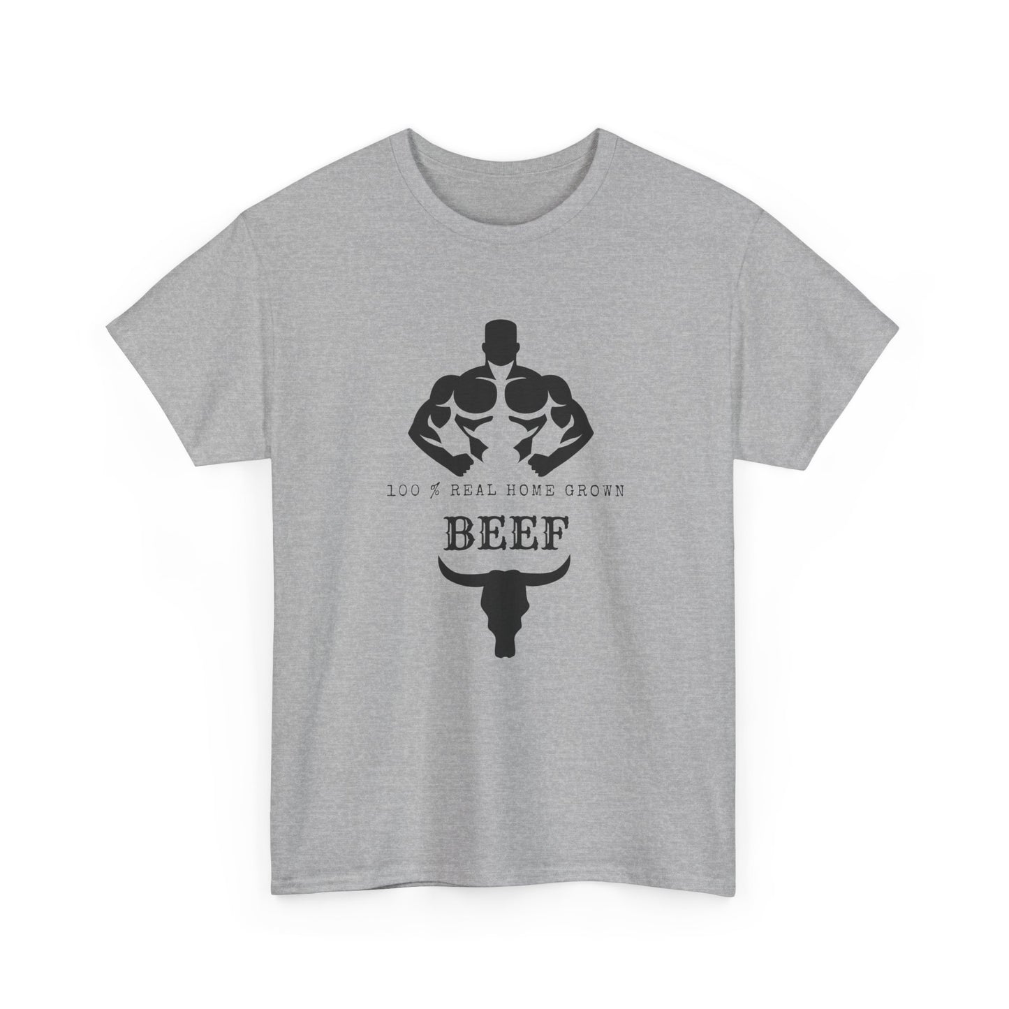 100% Beef -Unisex Tee, Perfect Gift for Workout Enthusiasts, Fitness Club, Gym Wear, Bodybuilding Fashion, Casual Daily Wear