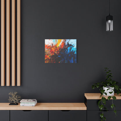 Fire and Ice --Vibrant Abstract Canvas Art, Decorative Wall Art, Modern Home Decor
