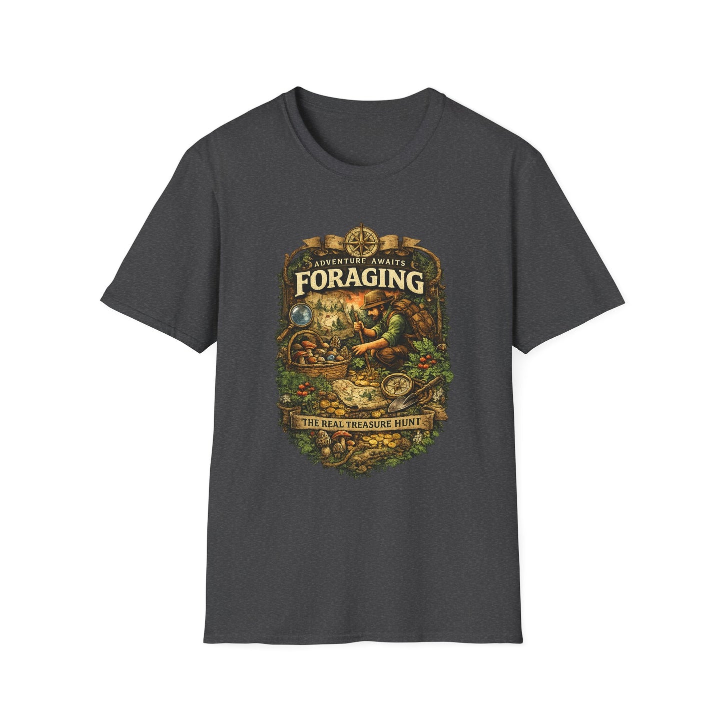 Foraging T-Shirt – 'Foraging: The Real Treasure Hunt' Outdoor Nature Tee