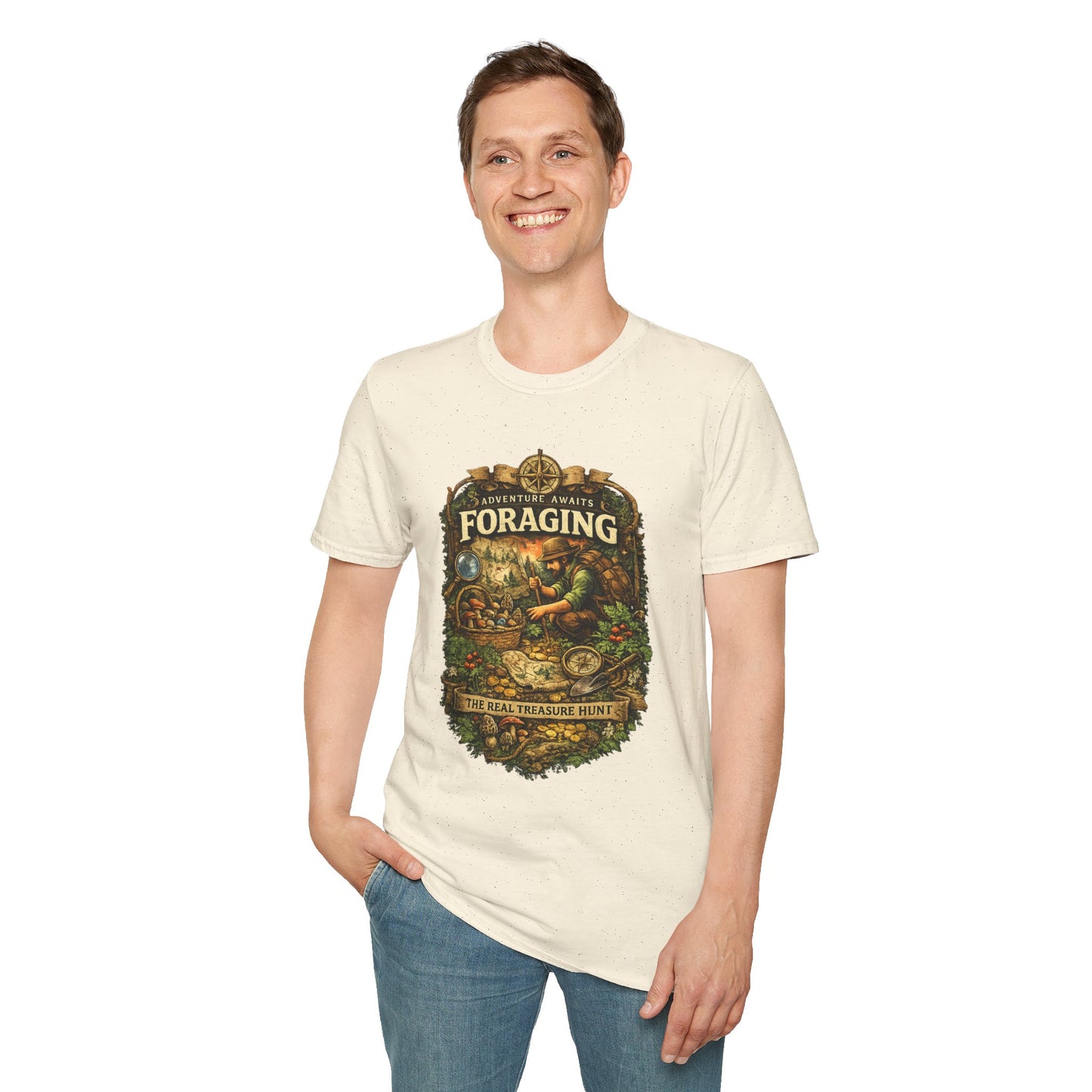Foraging T-Shirt – 'Foraging: The Real Treasure Hunt' Outdoor Nature Tee