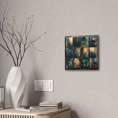 Natures Blue Green Series #2 -Botanical Wall Art, Nature-Inspired Home Décor, Eco-Friendly Canvas Print, Greenery Art Piece, Living Room Wall Hanging