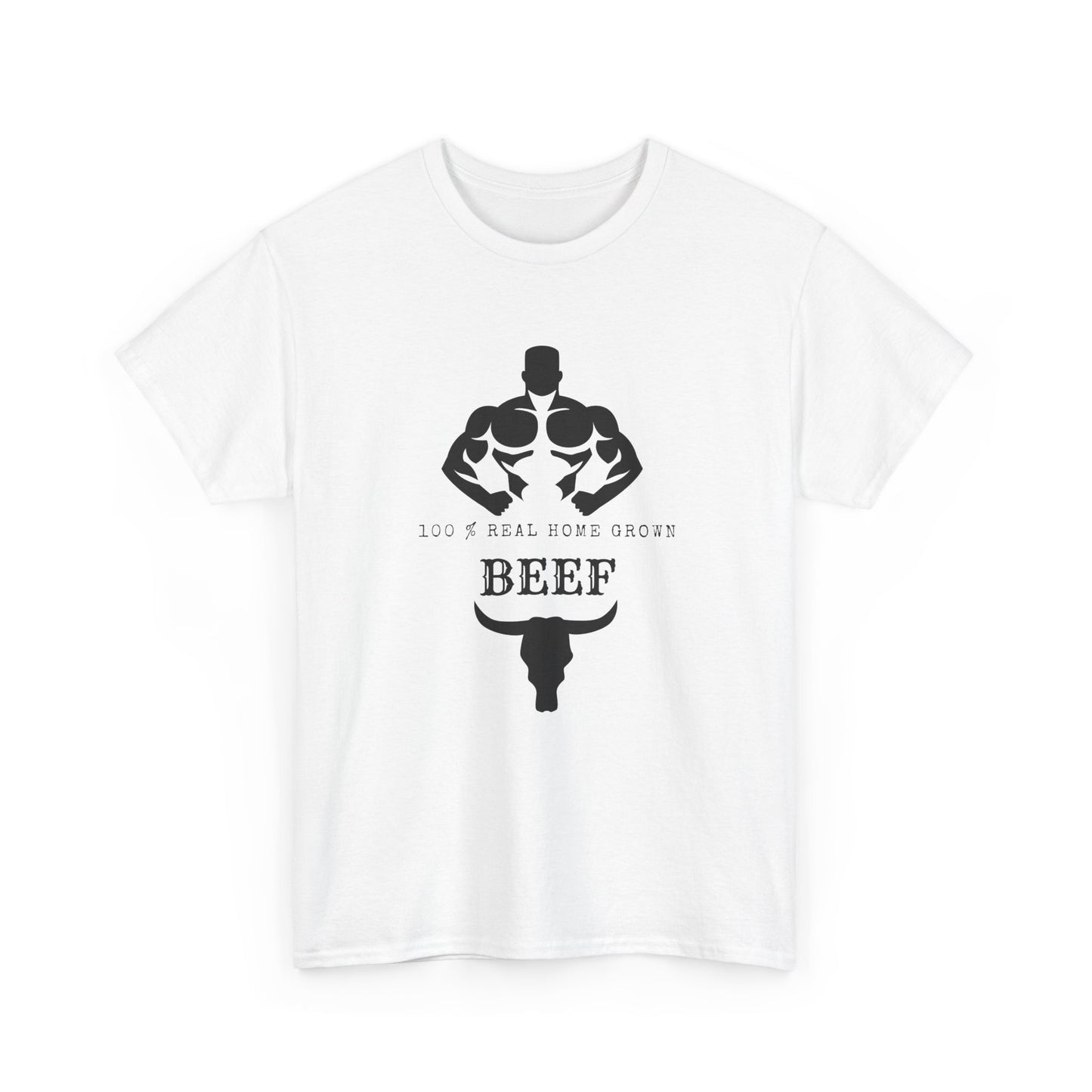 100% Beef -Unisex Tee, Perfect Gift for Workout Enthusiasts, Fitness Club, Gym Wear, Bodybuilding Fashion, Casual Daily Wear